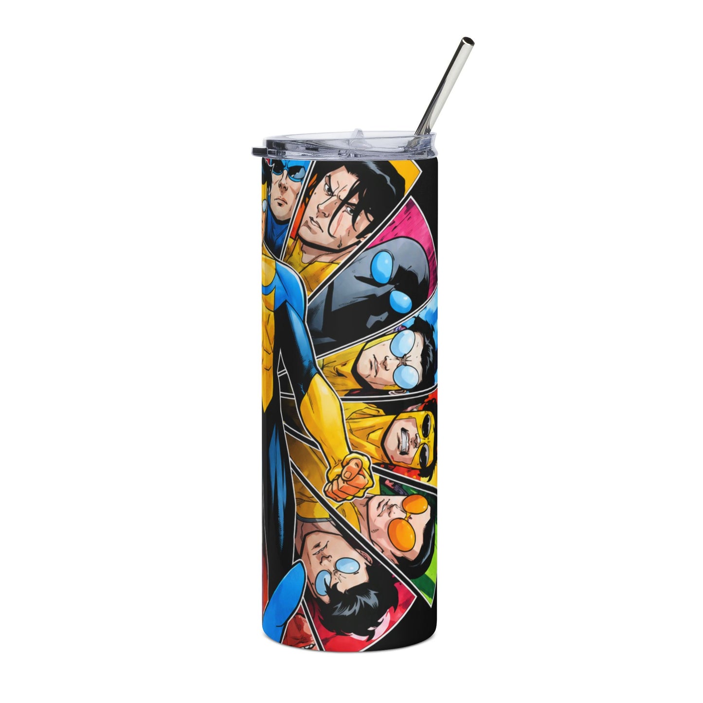 Superhero Comic Collage 20oz Stainless Steel Tumbler