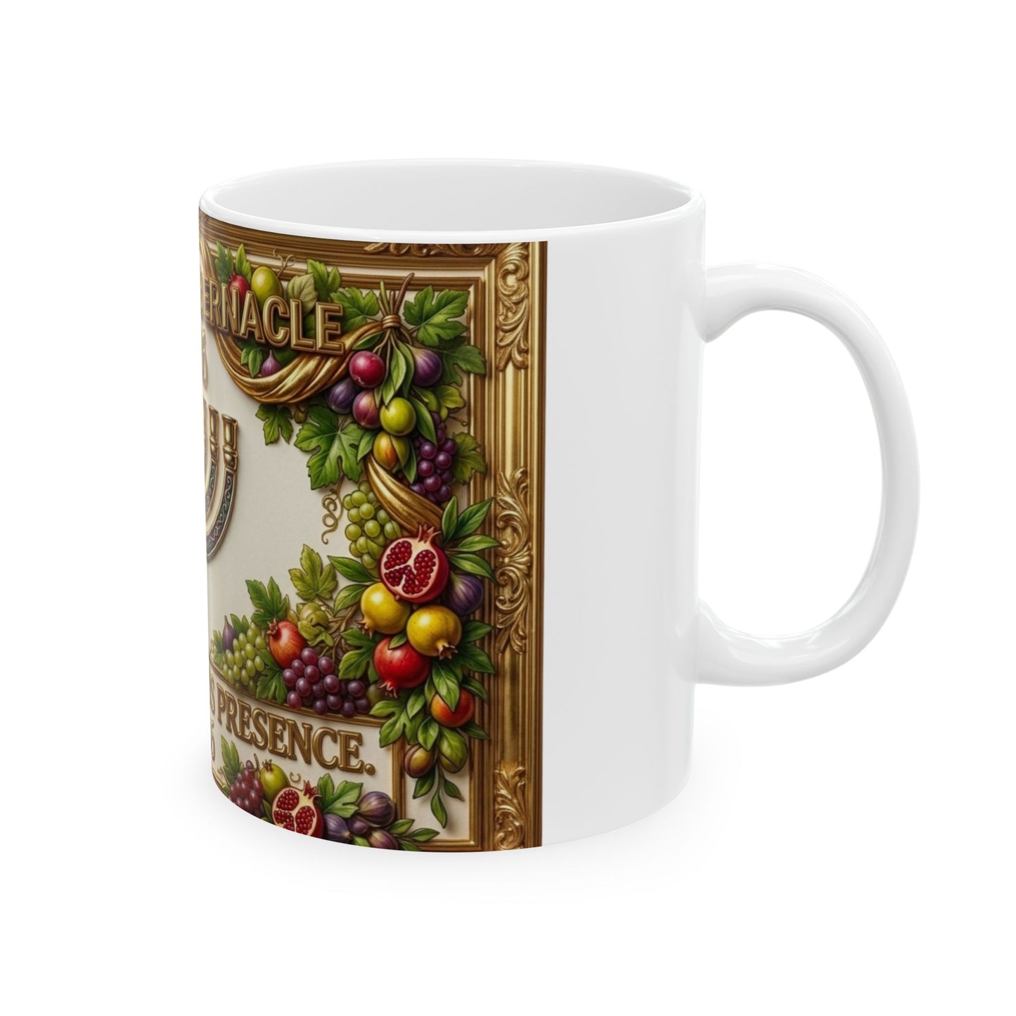 Feast of Tabernacles 2026 Ceramic Mug — 'Dwelling in His Presence' Menorah Design