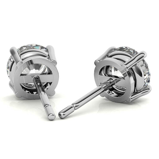 Diamond Stud Earrings in 14K White or Yellow Gold - G Color VS Clarity