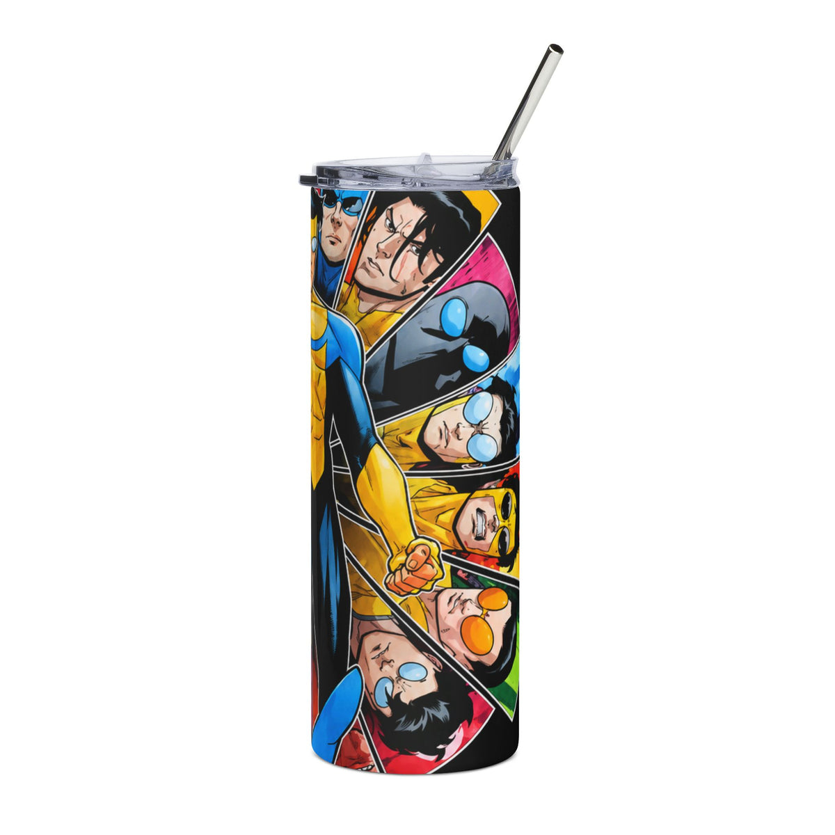 Superhero Comic Collage 20oz Stainless Steel Tumbler