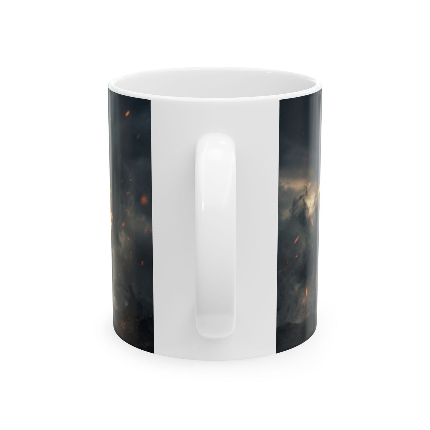 Flaming Hebrew Name Of Yahuah Ceramic Mug (11oz/15oz) – Fiery Religious Coffee Cup