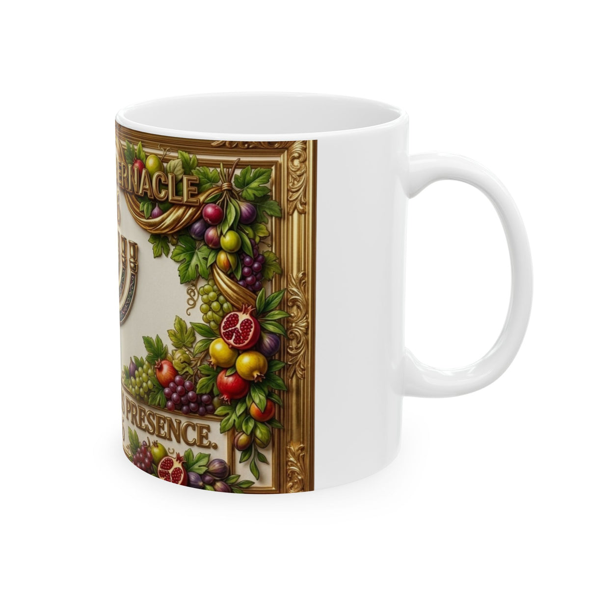 Feast of Tabernacles 2026 Ceramic Mug — 'Dwelling in His Presence' Menorah Design
