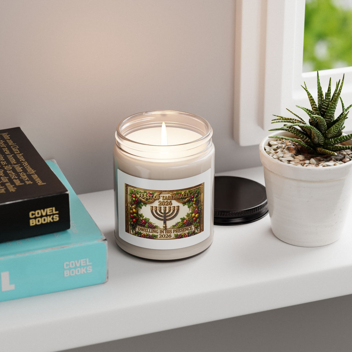 Feast of Tabernacles 2026 Scented Soy Candle – 9oz (Dwelling in His Presence)