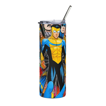 Superhero Comic Collage 20oz Stainless Steel Tumbler