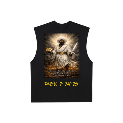 Nu Kingdom Kreationz & Apparel Yahshua Return Raw Edge Cotton Tank Top