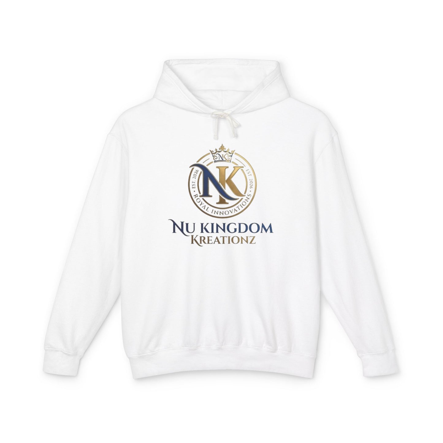 Hoodie - Nu Kingdom Kreationz Logo & Menorah Lightweight Hooded Sweatshirt