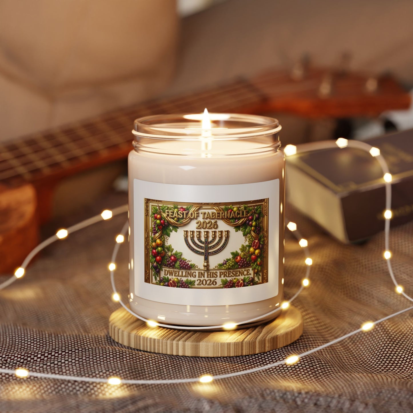 Feast of Tabernacles 2026 Scented Soy Candle – 9oz (Dwelling in His Presence)