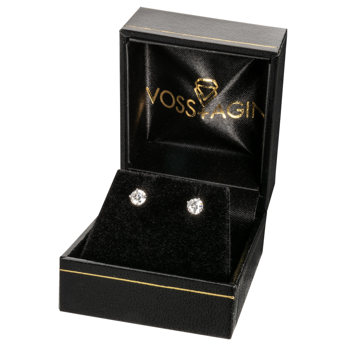Diamond Stud Earrings in 14K White or Yellow Gold - G Color VS Clarity