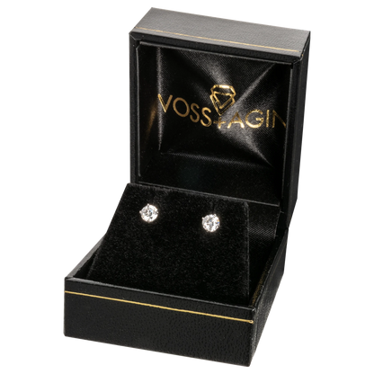 Diamond Stud Earrings in 14K White or Yellow Gold - G Color VS Clarity
