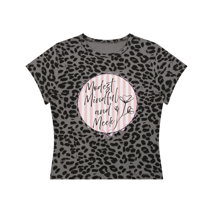Nu Kingdom Women's Leopard Crop Tee