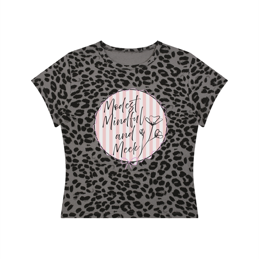 Nu Kingdom Women's Leopard Crop Tee
