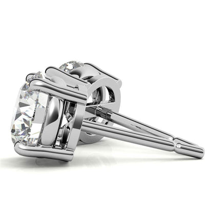 Diamond Stud Earrings in 14K White or Yellow Gold - G Color VS Clarity