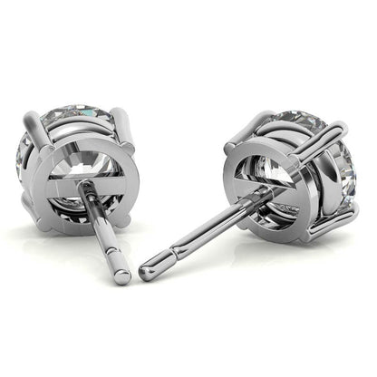 Diamond Stud Earrings in 14K White or Yellow Gold - G Color VS Clarity